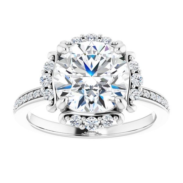Halo-Style Engagement Ring Image 3 J. West Jewelers Round Rock, TX