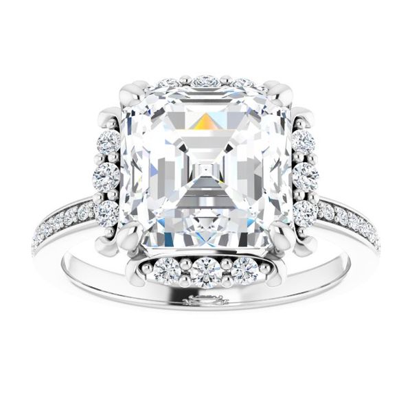 Halo-Style Engagement Ring Image 3 Pickens Jewelers, Inc. Atlanta, GA