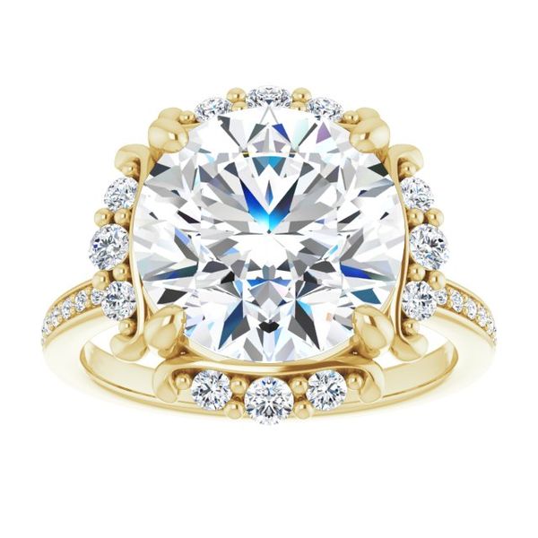 Halo-Style Engagement Ring Image 3 Jewel Smiths Oklahoma City, OK