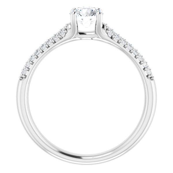 Pavé Accented Engagement Ring Image 2 Javeri Jewelers Inc Frisco, TX
