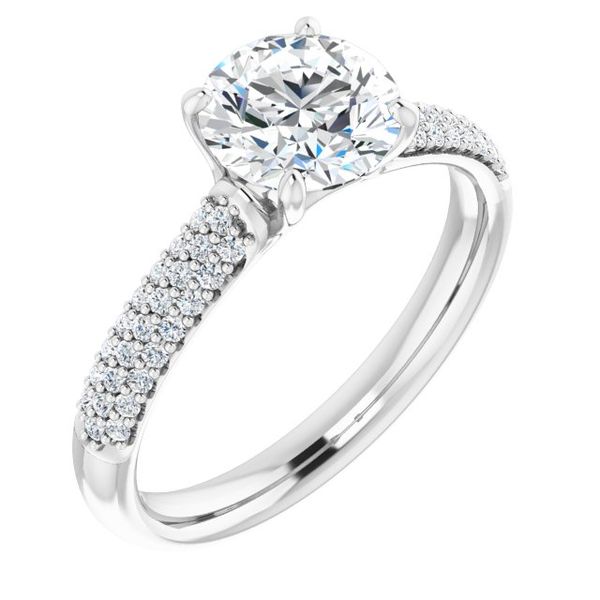 Pavé Accented Engagement Ring Trinity Jewelers  Pittsburgh, PA