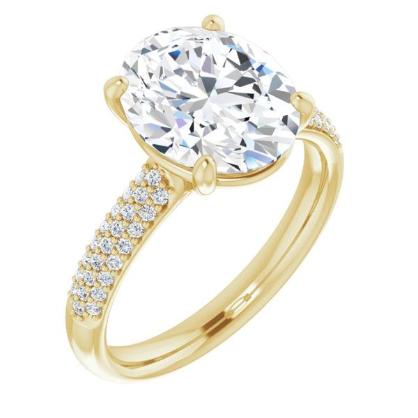 Pavé Accented Engagement Ring Swede's Jewelers East Windsor, CT
