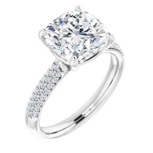 Pavé Accented Engagement Ring Trinity Jewelers  Pittsburgh, PA