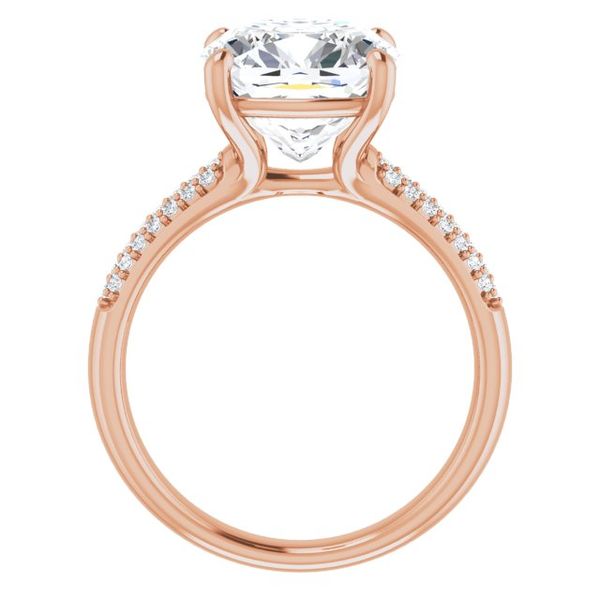 Pavé Accented Engagement Ring Image 2 Pickens Jewelers, Inc. Atlanta, GA