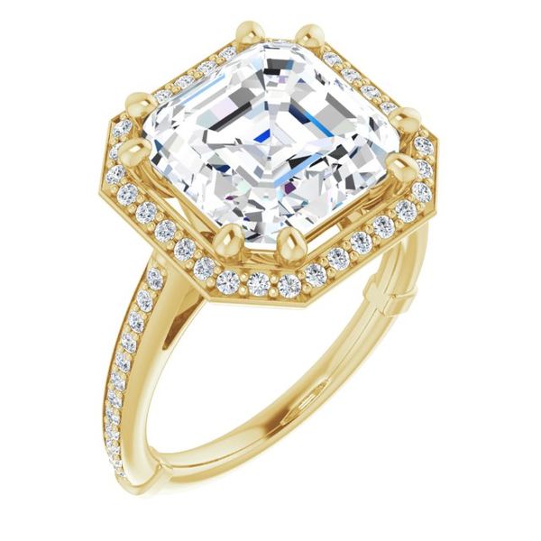 Halo-Style Engagement Ring Vail Creek Jewelry Designs Turlock, CA
