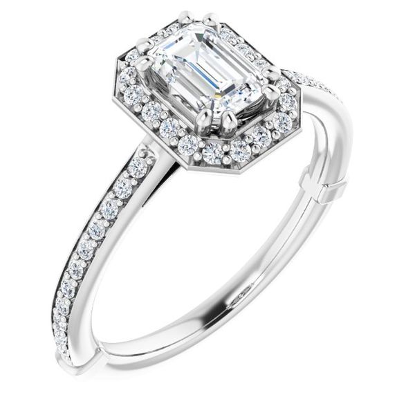 Halo-Style Engagement Ring Von's Jewelry, Inc. Lima, OH