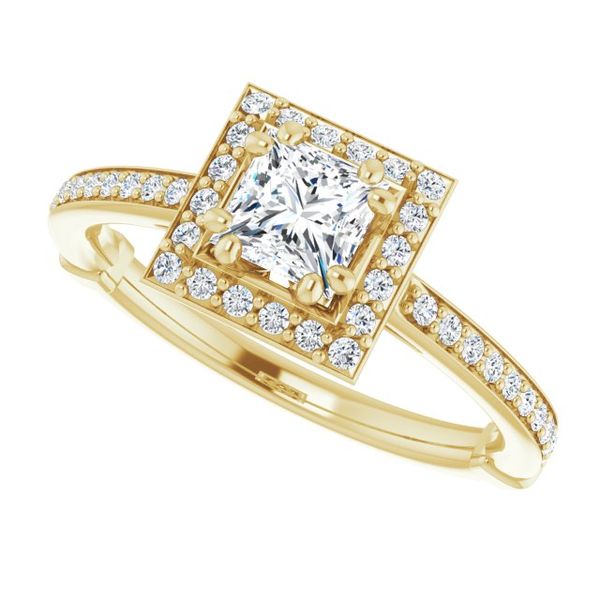 Halo-Style Engagement Ring Image 5 Minor Jewelry Inc. Nashville, TN