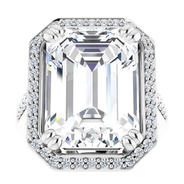 Halo-Style Engagement Ring Image 3 James Douglas Jewelers LLC Monroeville, PA