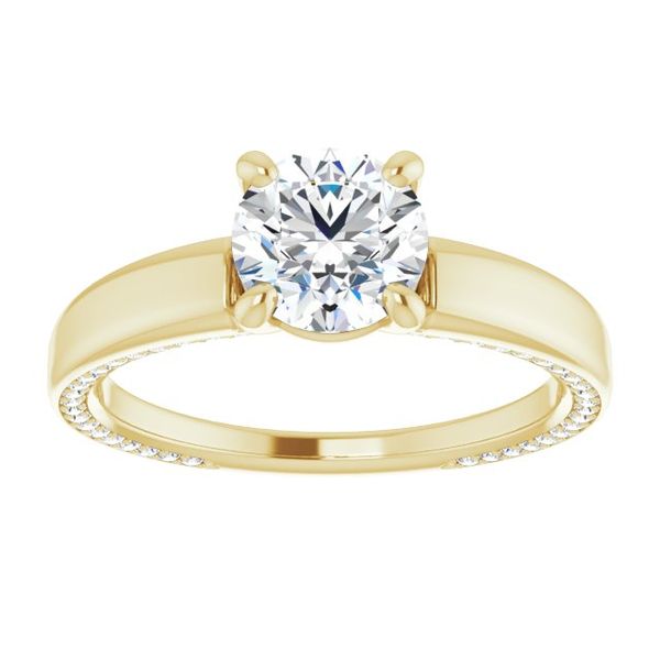 Accented Engagement Ring Image 3 Monarch Jewelry Winter Park, FL