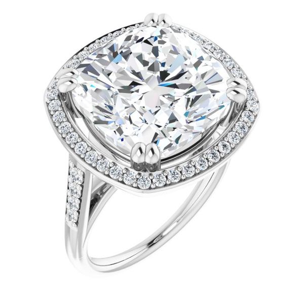 Halo-Style Engagement Ring Pickens Jewelers, Inc. Atlanta, GA