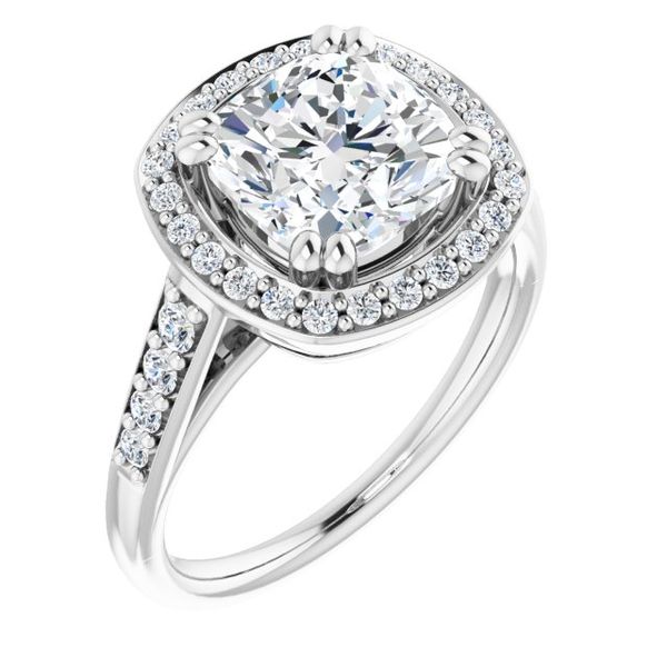 Halo-Style Engagement Ring Leitzel's Jewelry Myerstown, PA