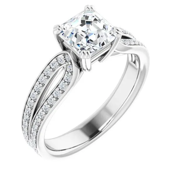 Accented on sale engagement rings