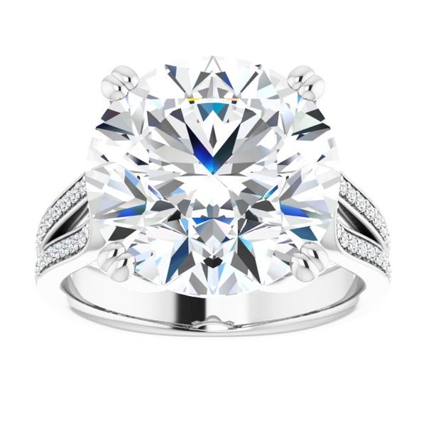 Accented Engagement Ring Image 3 Minor Jewelry Inc. Nashville, TN