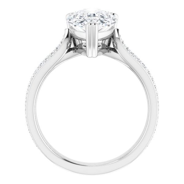 Accented Engagement Ring Image 2 Reiniger Jewelers Swansea, IL