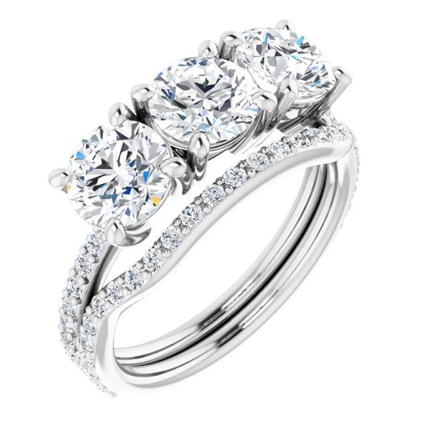 Three-Stone Engagement Ring Futer Bros Jewelers York, PA
