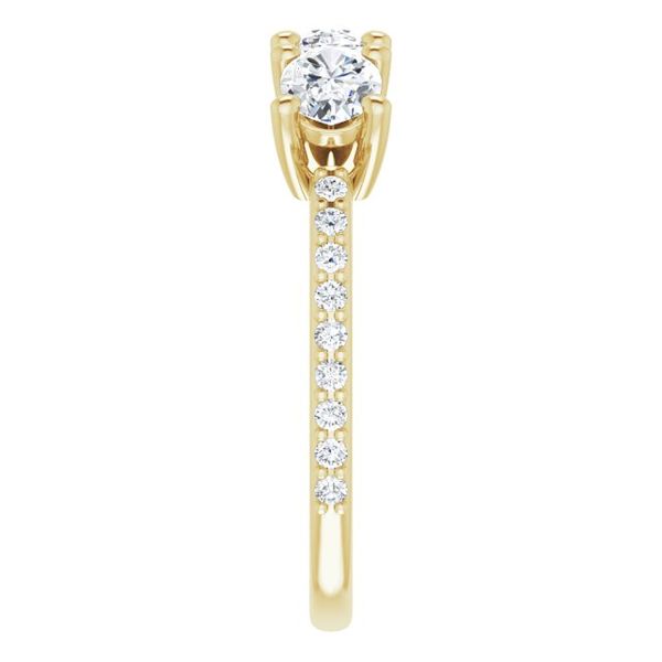 Three-Stone Engagement Ring Image 4 Futer Bros Jewelers York, PA