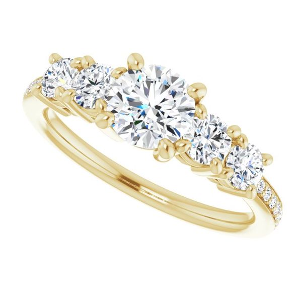 Five-Stone Engagement Ring Image 5 Futer Bros Jewelers York, PA