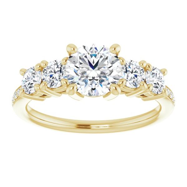 Five-Stone Engagement Ring Image 3 Futer Bros Jewelers York, PA