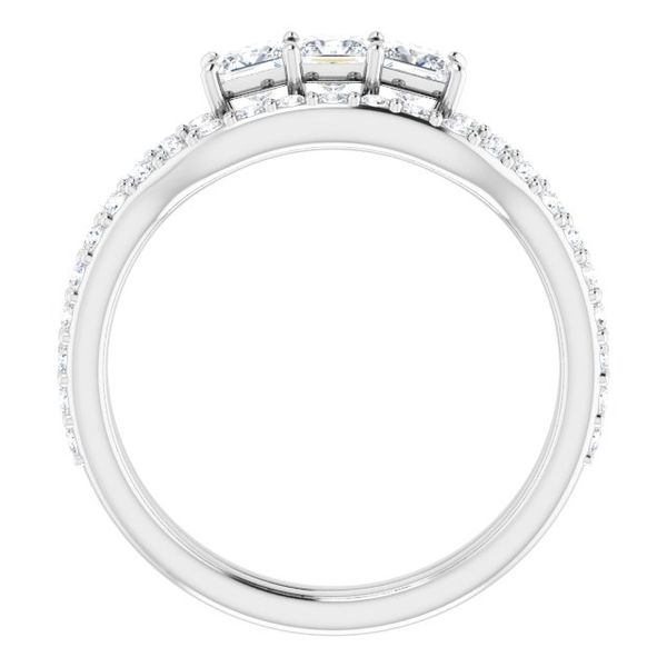 Three-Stone Engagement Ring Image 2 Karadema Inc Orlando, FL