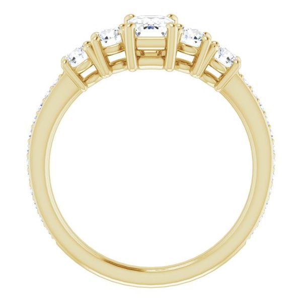 Five-Stone Engagement Ring Image 2 Vail Creek Jewelry Designs Turlock, CA