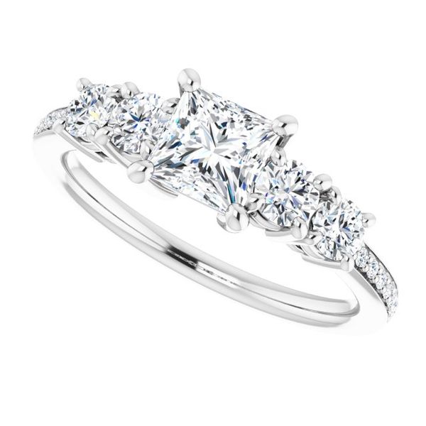 Five-Stone Engagement Ring Image 5 Waddington Jewelers Bowling Green, OH