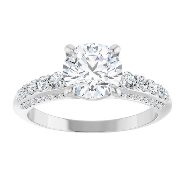 Accented Engagement Ring Image 3 Waddington Jewelers Bowling Green, OH