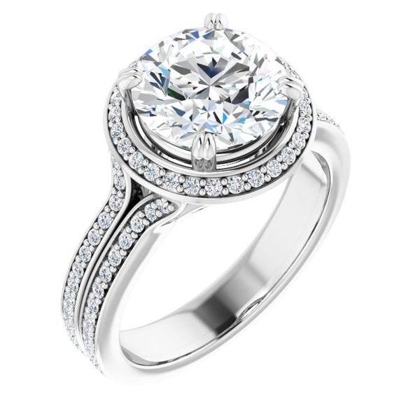 Halo-Style Engagement Ring Karadema Inc Orlando, FL