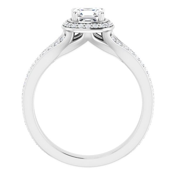 Halo-Style Engagement Ring Image 2 Karadema Inc Orlando, FL