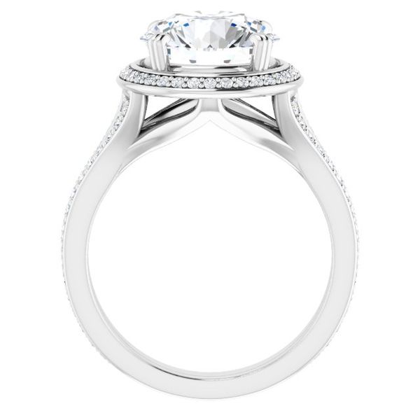 Halo-Style Engagement Ring Image 2 Karadema Inc Orlando, FL