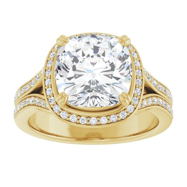 Halo-Style Engagement Ring Image 3 Karadema Inc Orlando, FL