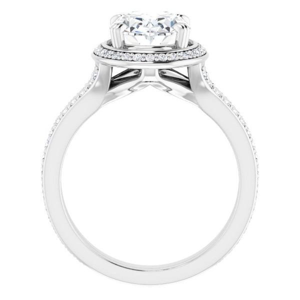 Halo-Style Engagement Ring Image 2 Waddington Jewelers Bowling Green, OH