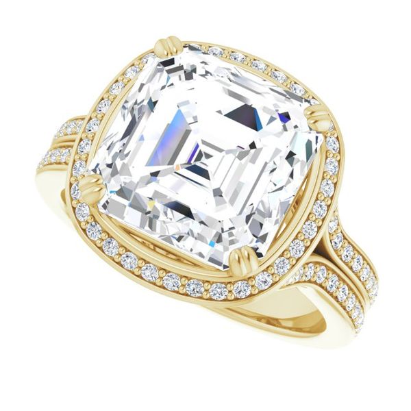 Halo-Style Engagement Ring Image 5 Karadema Inc Orlando, FL