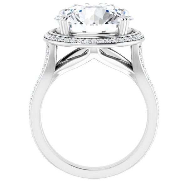 Halo-Style Engagement Ring Image 2 Hingham Jewelers Hingham, MA