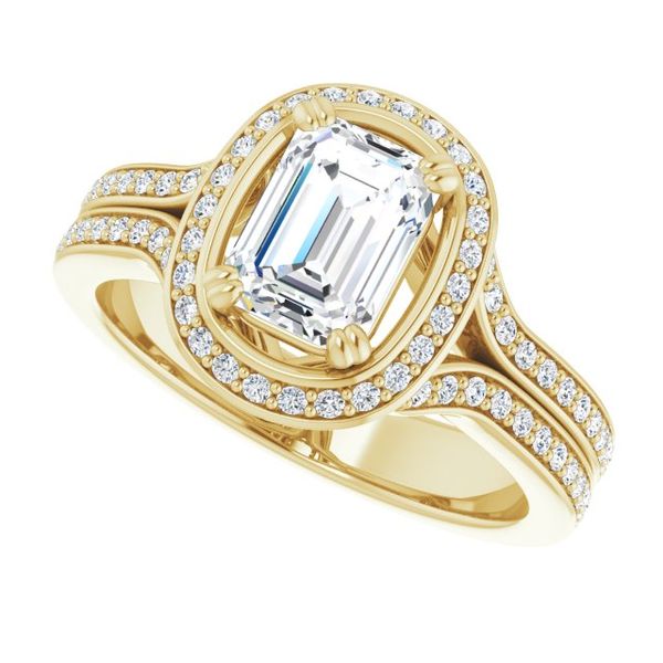 Halo-Style Engagement Ring Image 5 Waddington Jewelers Bowling Green, OH