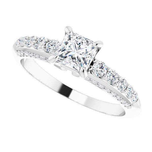 Accented Engagement Ring Image 5 Waddington Jewelers Bowling Green, OH