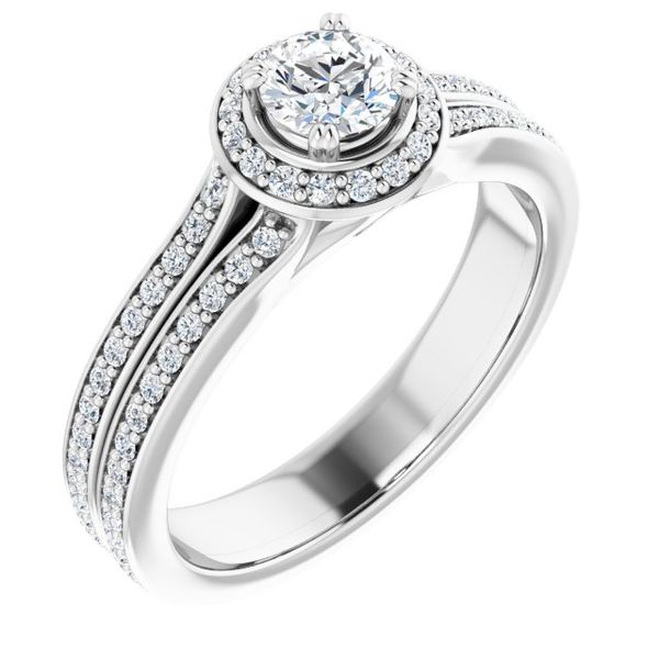 Halo-Style Engagement Ring Minor Jewelry Inc. Nashville, TN