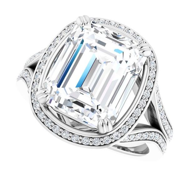 Halo-Style Engagement Ring Image 5 Lester Martin Dresher, PA