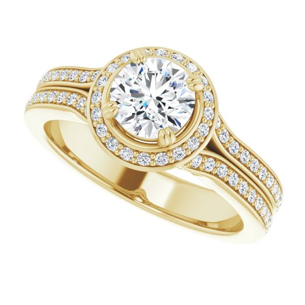 Halo-Style Engagement Ring Image 5 Karadema Inc Orlando, FL