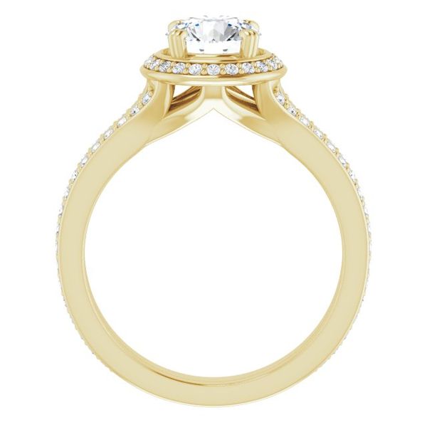 Halo-Style Engagement Ring Image 2 Stuart Benjamin & Co. Jewelry Designs San Diego, CA