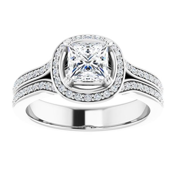 Halo-Style Engagement Ring Image 3 Karadema Inc Orlando, FL