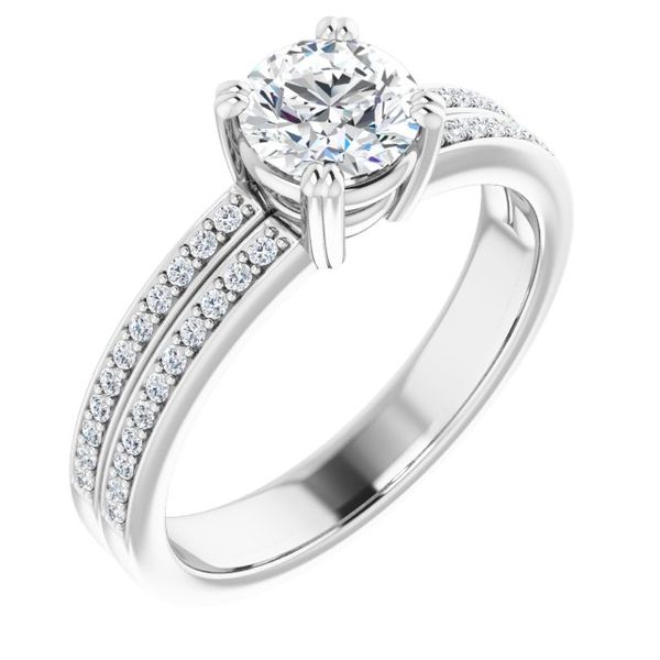 Accented Engagement Ring Waddington Jewelers Bowling Green, OH