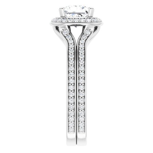 Halo-Style Engagement Ring Image 4 Waddington Jewelers Bowling Green, OH