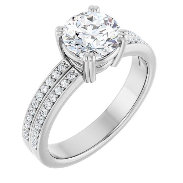 Accented Engagement Ring Hingham Jewelers Hingham, MA