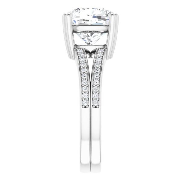 Accented Engagement Ring Image 4 Hingham Jewelers Hingham, MA
