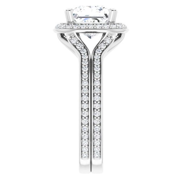 Halo-Style Engagement Ring Image 4 Waddington Jewelers Bowling Green, OH