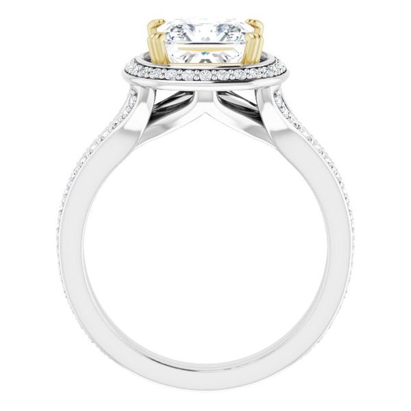 Halo-Style Engagement Ring Image 2 Stuart Benjamin & Co. Jewelry Designs San Diego, CA