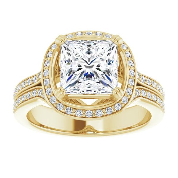Halo-Style Engagement Ring Image 3 Waddington Jewelers Bowling Green, OH