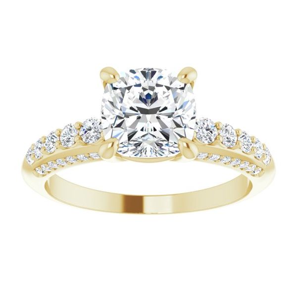 Accented Engagement Ring Image 3 Waddington Jewelers Bowling Green, OH