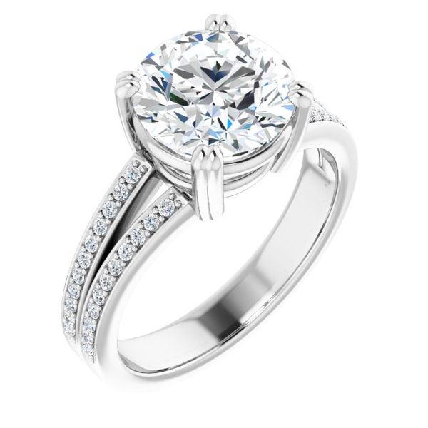 Accented Engagement Ring Reiniger Jewelers Swansea, IL