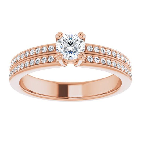 Accented Engagement Ring Image 3 Karadema Inc Orlando, FL